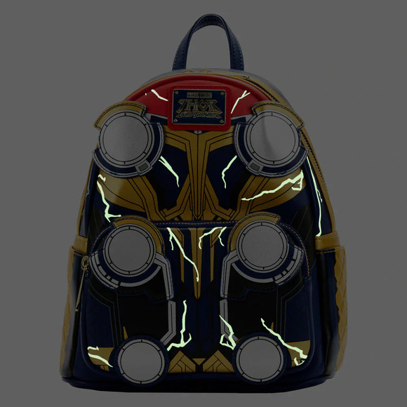 Loungefly Marvel Thor Love and Thunder Cosplay Mini Backpack NWT display picture 3